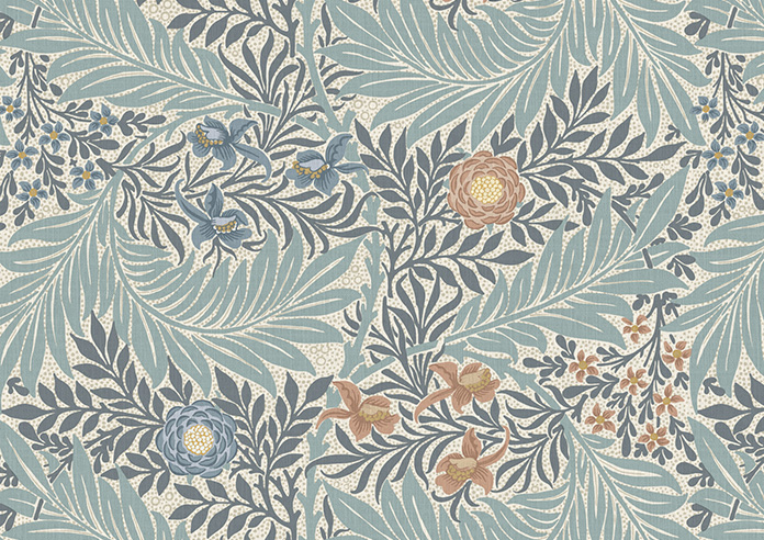 William Morris At Home Larkspur, Woad - Twist&Fit Roman Blind - Image 8